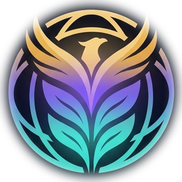The emblem of the Ministry of the Juvan Resurrection: a phoenix rising from leaves within a globe